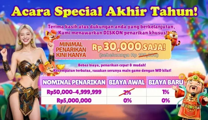 Acara Special Akhir Tahun - Diskon Penarikan Khusus